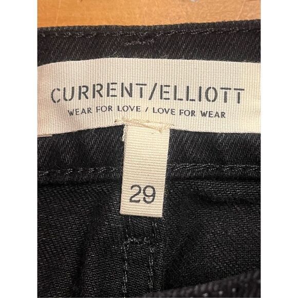 Current/Elliott The Boyfriend Onyx Jean Women's Black 29 nwt (3679) - Picture 9 of 11